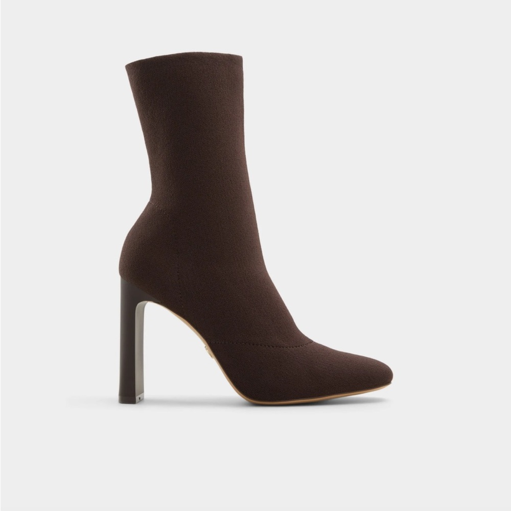 Aldo Brown Overflow Ankle Booties